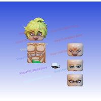 MOC Building Block Strong Man Mini Figure Assembly Model Display Anime Cartoon Character Toy Decoration Holiday Gift Collectible