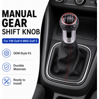 5/6 Speed Gear Shift Knob For VW Volkswagen Golf 5 6 MK5 MK6 Jetta GTI R32 R20 2004-2013 Lever HandBall Gaiter Boot Cover
