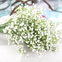 Artificial Flower Plastic Gypsophila Wedding Bride Bouquet Accessory Clearance Bonsai Home Room Decoration Diy Gift Garden Cheap
