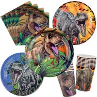 Dinosaur Birthday Party Supplies Dinosaur Plates Napkins Cups Tablecloth Boys Dinosaur Birthday Baby Shower Party Decoration