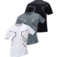 AliExpress NONE 1/3 Piece Men's Short Sleeved Youth Round Neck Printed Quick Drying Sports Interior With Multifunctional Comfort And Casual