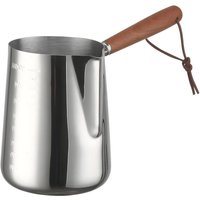 Turkish Coffee Pot Induction Stainless Steel Coffee Warmer Spout Jug for Espresso Milk Chocolate Melting