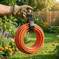 4 PCS Adjustable Garden Hose Straps, Heavy-Duty Extension Cord Organizer Hanging Straps for Garage Workshop Reusable Cable Ties
