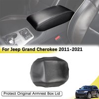 Couverture d'accoudoir de console centrale pour Jeep Grand Cherokee WK2 2011-2021, en cuir PU, anti-rayures, protection du couvercle de l'accoudoir, accessoires