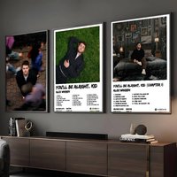 Singer Alex Warren Poster Sticky Wall Art Printing Waterproof Home Living Bed Room Bar Aesthetic Decor