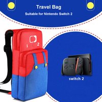 Large Storage Case Crossbody Bag for Nintendo Switch 2 Mario Portable Carrying Hand Bag for Switch Oled Game Accessories