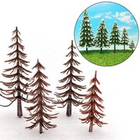 20pcs DIY Pine Tree Trunk Model Building Kits Landscape Layout Model Scenery For Model Railroad 6/8/10/12cm Height