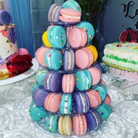 4/6/10-Tiers Macaron Display Stand Macaron Tower Rack Cake Stands PVC Tray Birthday Wedding Cake Decoration Bakeware Cake Tools