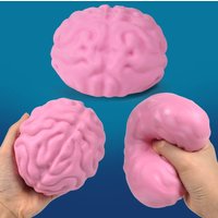 Cute Brain Squishy Stress Ball Funny Squeeze Ornament Party Favor Easter Halloween Birthday Festival Gift