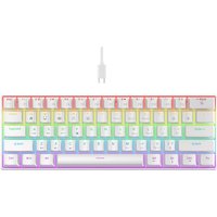 K61 Wired Mechanical Keyboard 10 Kinds of Colorful Lighting Gaming and Office For Microsoft Windows and Apple IOS System
