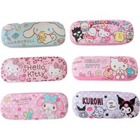 Cinnamoroll Hello Kitty Glasses Case Kawaii Kuromi Glasses Storage Box Anime Cartoon Eyeglasses Case Glasses Protective Case