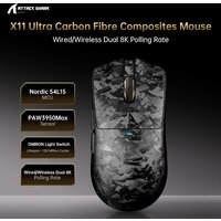 ATTACK SHARK X11/X11 ULTRA Wireless Gaming Mouse 2.4G Bluetooth USB Tri-Mode Lightweight Rechargeable Pro Esports Mice