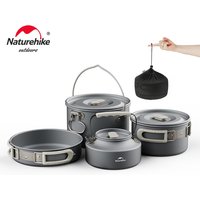 Naturehike Camping Cookware Kit Outdoor Frying Pan Portable Kettle Foldable Picnic Tableware Kitchen Utensils Cooking Utensils image 4