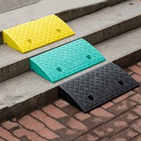 1 Pc Plastic Curb Ramp, Non-Slip Threshold Ramp, 30/40/50 Mm Height, For Cars, Bicycles, Wheelchairs – Smooth Uphill Transition