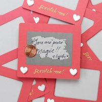 3/5/10pcs Scratch-off Cards Birthday Gift Love Coupons Anniversary DIY Gift for Her Valentine's Day Tickets Love Note Game Cards