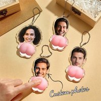 Custom Acrylic Hanging Ornament Customizable Portrait Facial Photo Funny Squeezable Squishy Pendant Gift Custom Photo Ornament
