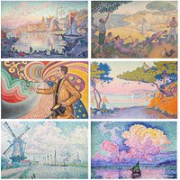 Paul Signac Works Poster French Pointillism Prints Canvas Painting Impressionism Wall Art Pictures Home Room Modern Decoration