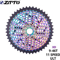 ZTTO MTB Bicycle Ultimate 11S Cassette ULT 11 Speed 9-46T Freewheel Ultralight Sprocket XD 11V K7 For Mountain Bike