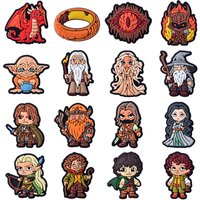 16-100pcs Tot Toys Trend Cartoon Figure Shoe Charms For Sandals, Shoe Decoration Accessories Shoe Pins Great Gift For Men Women