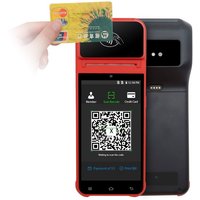 Touch screen 5.5 inch All in One Mobile Android Pos Payment Terminal PCI 4G Android Handheld Pos Hardware Systems with Printer