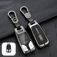 Zinc Alloy Car Remote Key Case Cover Protector Shell Keychain For Audi Sline A4 B9 A5 A6 8S 8W Q5 Q7 4M S4 S5 S7 TT TTS TFSI RS