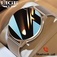 LIGE-Montre connectée étanche IP67 pour hommes et femmes, moniteur de fréquence cardiaque et de pression artérielle, appel Bluetooth