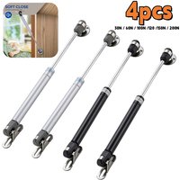 2/4Pack Gas Struts 30N-200N Gas Spring Cabinet Hinge,Copper Core Lift Support,Hydraulic Kitchen Cupboard Door Hinges Props/Shock