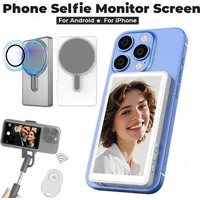 2025 Magnetic Wireless Selfie Monitor Screen For IPhone Android, 3.94 HD Expansion Display Rear Camera Vlog Live Video Recording