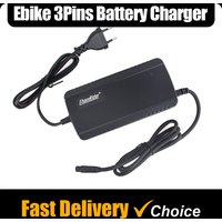 Ebike Lithium Battery Charger 3 Pins Plug 36V-58.8V Compatible Electric Bike Battery Pack Charger for 42V 48V 52V 54.6V 58.8V