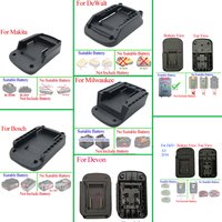 Lithium Battery Pack Case DIY Adapter Connector BL1830 For Makita for DeWalt for Bosch for Milwaukee For Devon For DaYi For M18