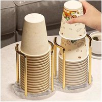 New Mug Display Stand Home Organizer Luxury Disposable Cup Storage Holder Water Tea Cups Dispenser Rack Shelf with Longer Stick