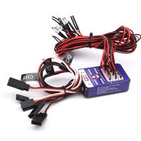 Simulation Steering Brake Flash Light 12 LED Lighting Kit for 1/10 Scale Models RC Car Yokomo Tamiya HSP HPI AXIAL RC4WD TRX