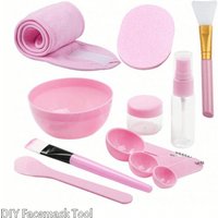 7-11pcs DIY Facial Mask Making Kit Bowl Spatula Brush Bottle Puff Towel Facemask Mixing Tool Kit for Home Beauty Salon Use
