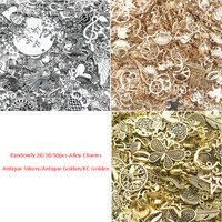 Randomly Mix 20/30/50pcs Metal Alloy Charms Pendants Beads For DIY Handmade Bracelets, Neacklaces, Earrings, DIY Jewelry Making
