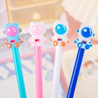 10Pcs/Lot Cute Colorful Bear Astronaut Space Neutral Pen Kawaii Cartoon Spacemen Gel Pens Student Kids School Stationery Gift