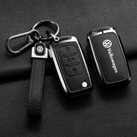 Car Zinc Alloy Key Case Cover Shell For Volkswagen VW Polo Bora Beetle Tiguan Passat B5 B6 B7 Golf EOS Scirocco Auto Accessories