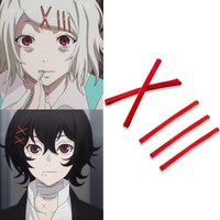 5pcs/lots Tokyo Ghoul Juzo Suzuya Kagerou Project Tateyama Ayano Red Hairpin Daily Accessories Headwear Cosplay Props Girls Gift