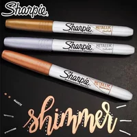 4pcs USA Sharpie Metal Permanent Paint Pen Markers 39100 Oil 1.0mm Waterproof Paint Graffiti Marking Office Supplies