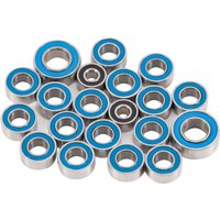 20Pcs Steel Sealed Bearings Set for Axial SCX24 Deadbolt JLU Gladiator Bronco C10 Chassis Axles Transmission Replacement Parts