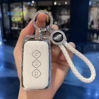 For Wuling Hongguang S For Baojun 510 730 360 560 RS-5 530 630 TPU Key Case Cover Keychain Car Styling Shell Fob Accessories