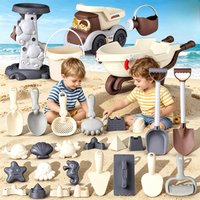 Beach Toys Sand Toys with Bucket Animal Sand Mold Sets Watering Can Shovels Summer Outdoor Play Travel Sandbox Gift for Boy Girl