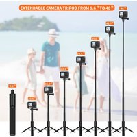 120cm universal Invisible Selfie Stick Tripod 48" Extendable Telescopic for DJI/Insta360/Gopro Phone Action Cameras accessories