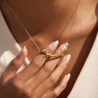 Cute Dog Dachshund Pendant Necklace For Women Pet Jewelry Gold Color Stainless Steel Nameplate Charm Elegant 2026 Unique Gift