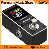 AROMA Guitar Tuner AT-07 Mini Foot Pedal HD Display Effect Guitarra Chromatic Tuning Tuner Pedal Guitar Parts Accessories