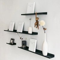 Ledge Shelf Picture Ledge Metal Wall Shelves Floating Shelves Book Shelves Kids Bookshelf Wall Mounted for Living Room Bedroom