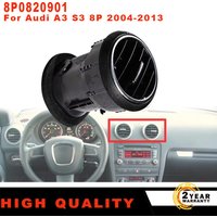 1 Pc New Front Dashboard Air Vent Air Conditioner AC Grille Diffuser Panel 8P0820901 For Audi A3 S3 8P MK2 ABS Car Accessories