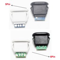 5A 5Pin 6pin USB-C Type 20V Waterproof USB Connector Direct Compression Female Base Socket Charging InterfaceTail plug interface