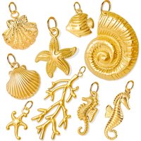 High Quality High-end Stainless Steel Shell Starfish Conch Pendants DIY Pendant Necklace Fashionable Women's Jewelry Gifts Trend