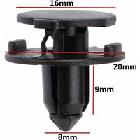 OEM 20Pcs For 8mm Hole OE: 01553-2DR9A 015532DR9A Car Front Fender Clip Plastic Auto Retainer Bumper Rivet Fasteners Clips