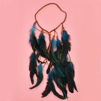 Women Plumage Tassel Headpiece Handmade with Long Tassel Design for Kids Girls Vine Hair Band